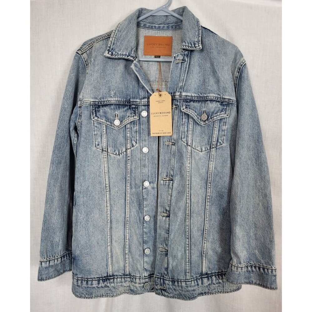 Lucky Brand Women’s XS Denim Jean Jacket NWT Distressed Fall * Retails $99